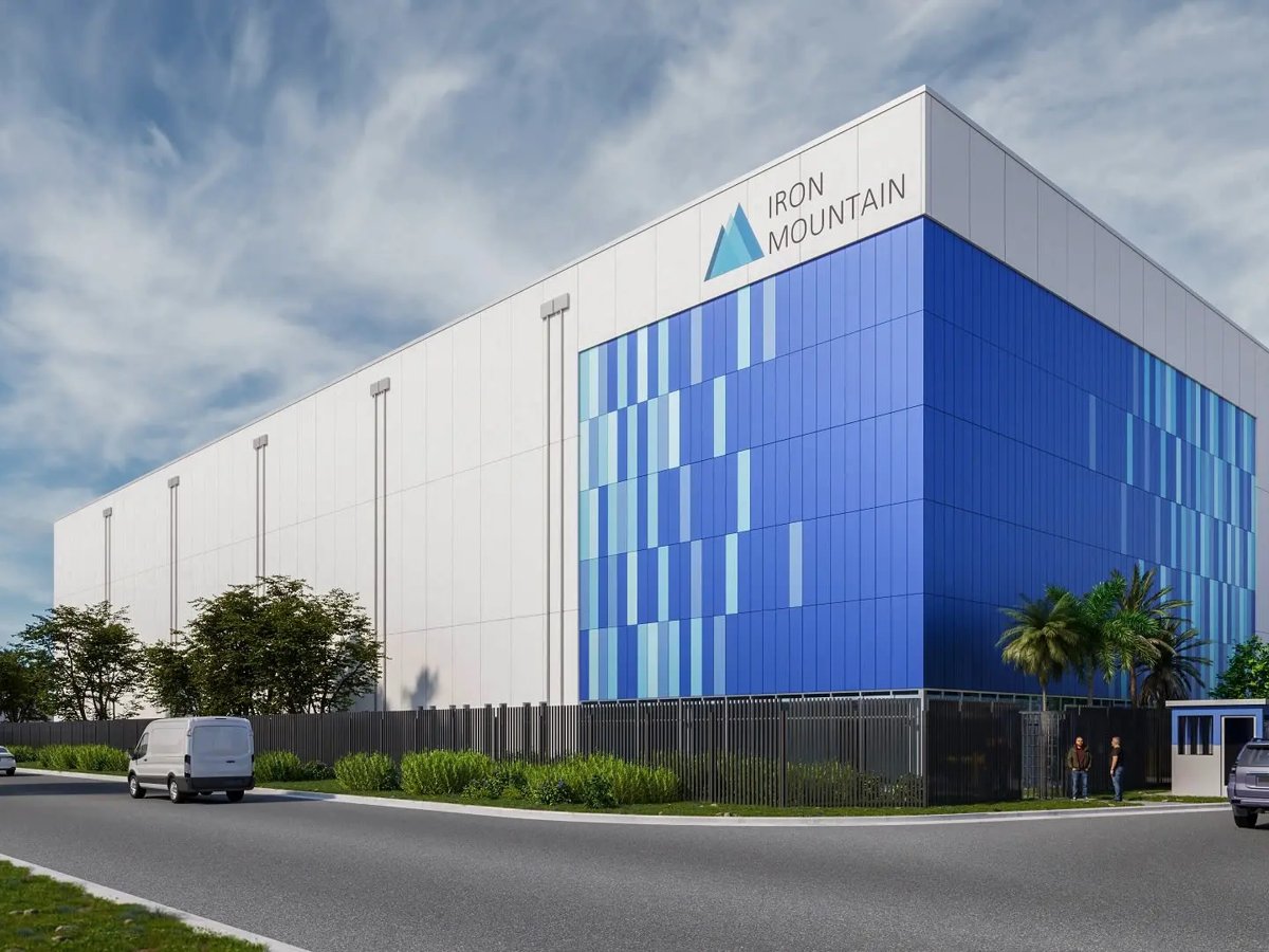 Iron Mountain MIA-1 data center, Miami FL — interior wall and ceiling systems by Southmost Drywall
